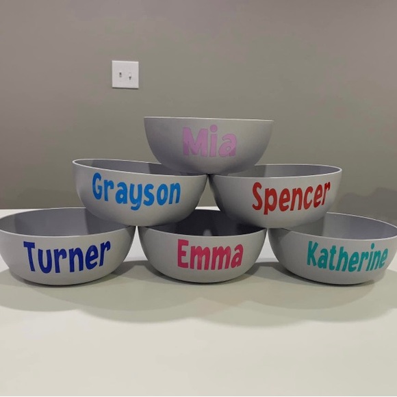 Personalized Cereal bowl set - Picture 2 of 3